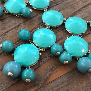 J. crew. turquoise bubble necklace.